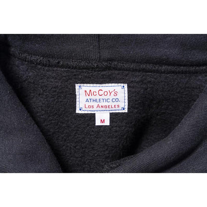 ザ リアルマッコイズ MC24114 10 OZ. LOOPWHEEL HOODED SWEATSHIRT 030 ブラック メンズ スウェット プルオーバー パーカー