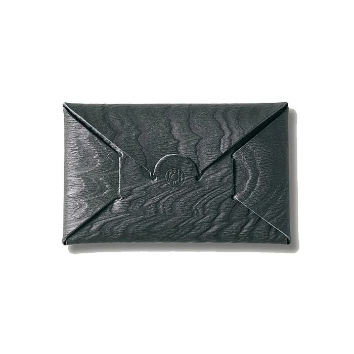 POST O'ALLS (ポストオーバーオールズ) #4302-PT Plywood Leather Card Case : plywood leather taupe