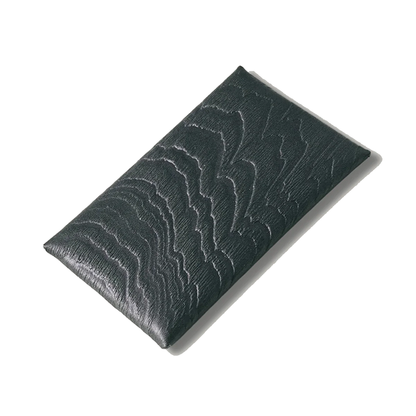 POST O'ALLS (ポストオーバーオールズ) #4302-PT Plywood Leather Card Case : plywood leather taupe