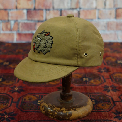 ミスターファットマン 5233005 Wolf HandChainStitch cap BEIGE ウルフトリプルコラボレーションキャップ 帽子 ベージュ メンズ