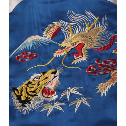 テーラー東洋 Lot No. TT15417-119 / Mid 1950s Style Acetate Quilted Souvenir Jacket “KOSHO & CO.” Special Edition “EAGLE & JAPAN MAP” × “DRAGON & TIGER”
