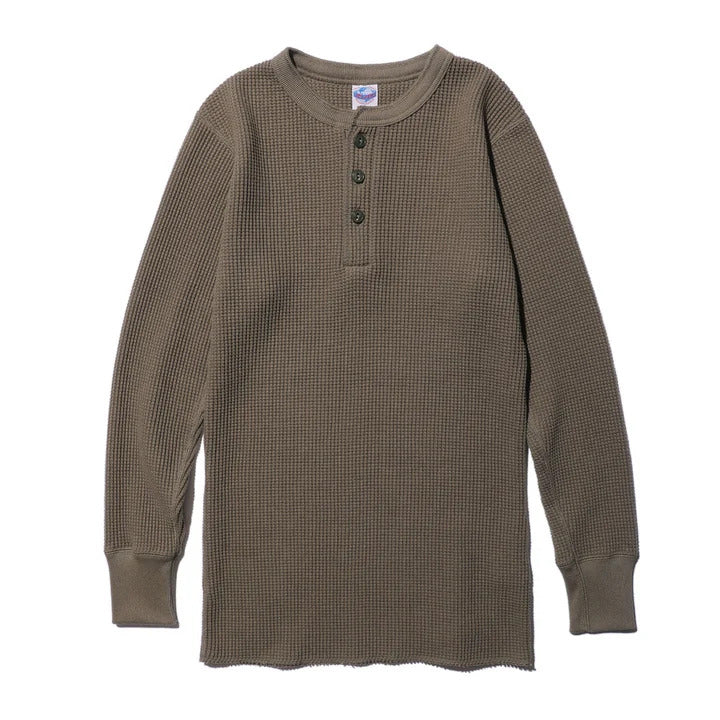 JELADO Mega Thermal Henly Neck 【AB94236】6Color:Black Vanilla Sage Green Fade Navy Coyote Nachos