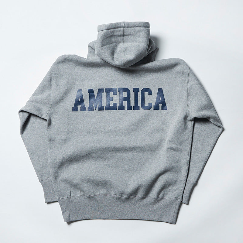 ジャクソンマティス JM23AWMO06 mocT×JM LOOSE FIT ”A” HOODIE GRAY ルーズフィット バックプリント コラボパーカー グレー メンズ