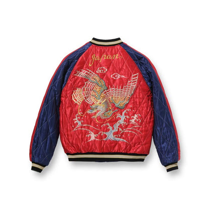 テーラー東洋 Lot No. TT15174-128 / Mid 1950s Style Acetate Quilted Souvenir Jacket “DRAGON & TIGER” × “FLYING DRAGON”
