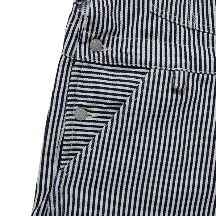 ステュディオ・ダ・ルチザン D1863 ヒッコリーオーバーオール ワンウォッシュ ダルチザン 14oz ストレートシルエット つなぎ