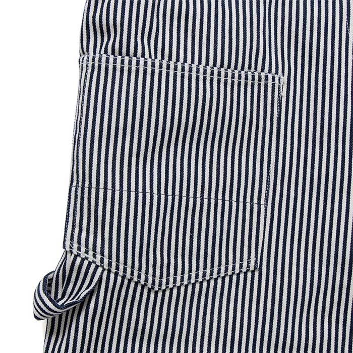 ステュディオ・ダ・ルチザン D1863 ヒッコリーオーバーオール ワンウォッシュ ダルチザン 14oz ストレートシルエット つなぎ