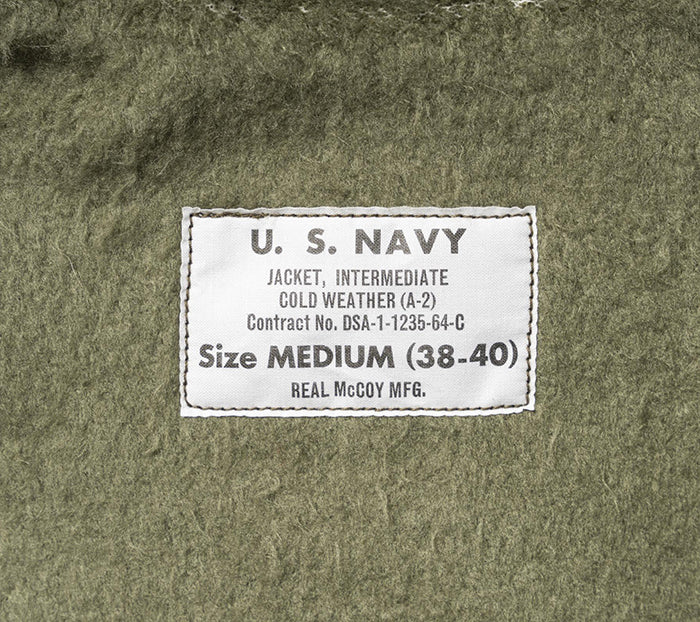 The REAL McCOY'S U.S.N. A-2 DECK JACKET REAL McCOY MFG.
