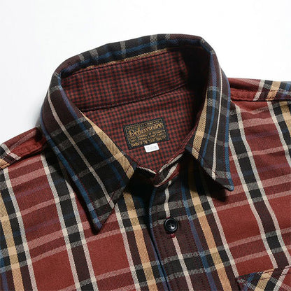 デラックスウエア HV-49 W.VINTAGE ヘビーネルシャツ メンズ ヴィンテージチェック W.RED