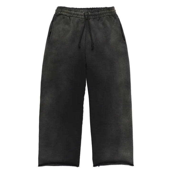 BOWWOW WEATHERED SWEAT PANTS - BLACK