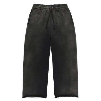 BOWWOW WEATHERED SWEAT PANTS - BLACK
