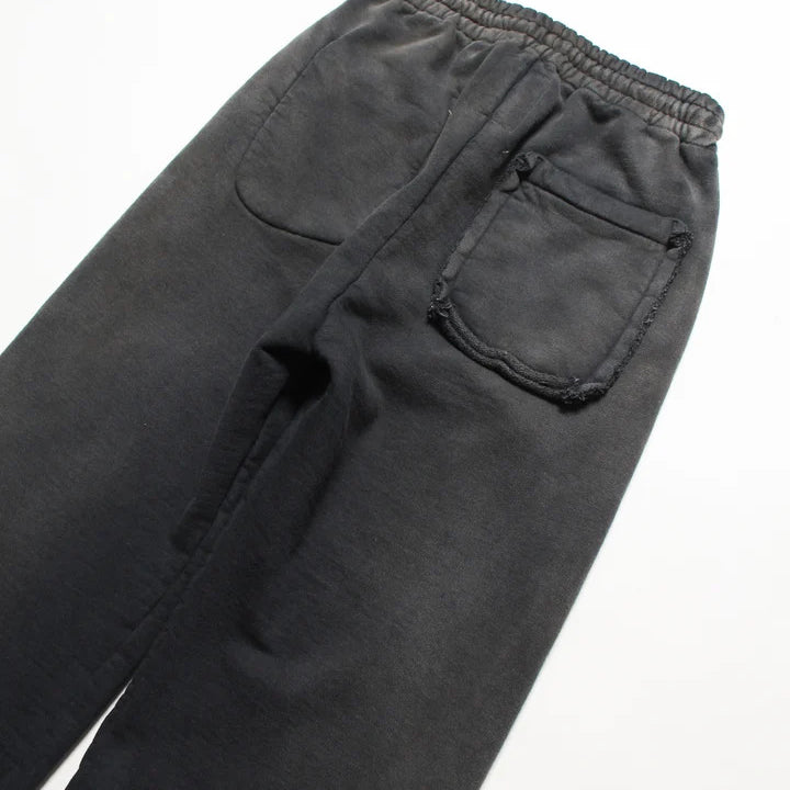BOWWOW WEATHERED SWEAT PANTS - BLACK