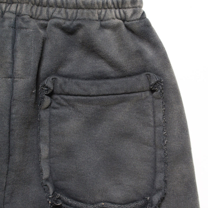 BOWWOW WEATHERED SWEAT PANTS - BLACK