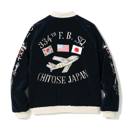 テーラー東洋 バズリクソンズ Lot No. BR15536 SOUVENIR JACKET “BUZZ RICKSONS” × “KOSHO & CO.” SPECIAL EDITION 334th FTR. BOMB. SQ. CHITOSE JAPAN