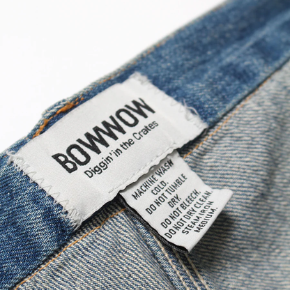 BOWWOW MINER'S REPAIRED DENIM WORK PANTS