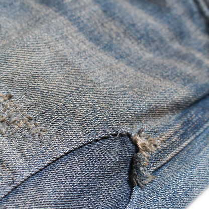 BOWWOW MINER'S REPAIRED DENIM WORK PANTS