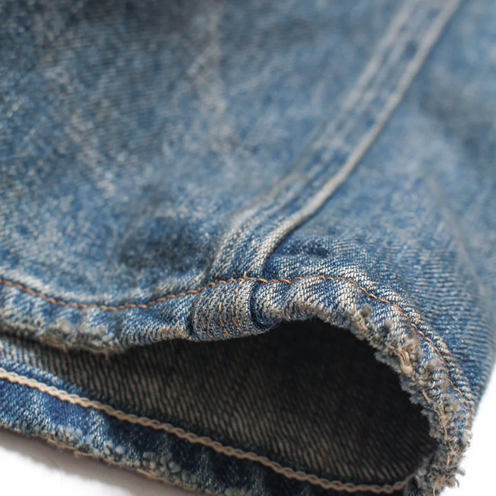 BOWWOW MINER'S REPAIRED DENIM WORK PANTS