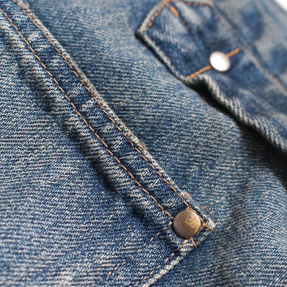 BOWWOW MINER'S REPAIRED DENIM WORK PANTS