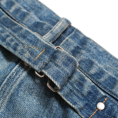 BOWWOW MINER'S REPAIRED DENIM WORK PANTS
