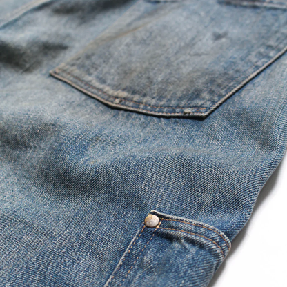 BOWWOW MINER'S REPAIRED DENIM WORK PANTS