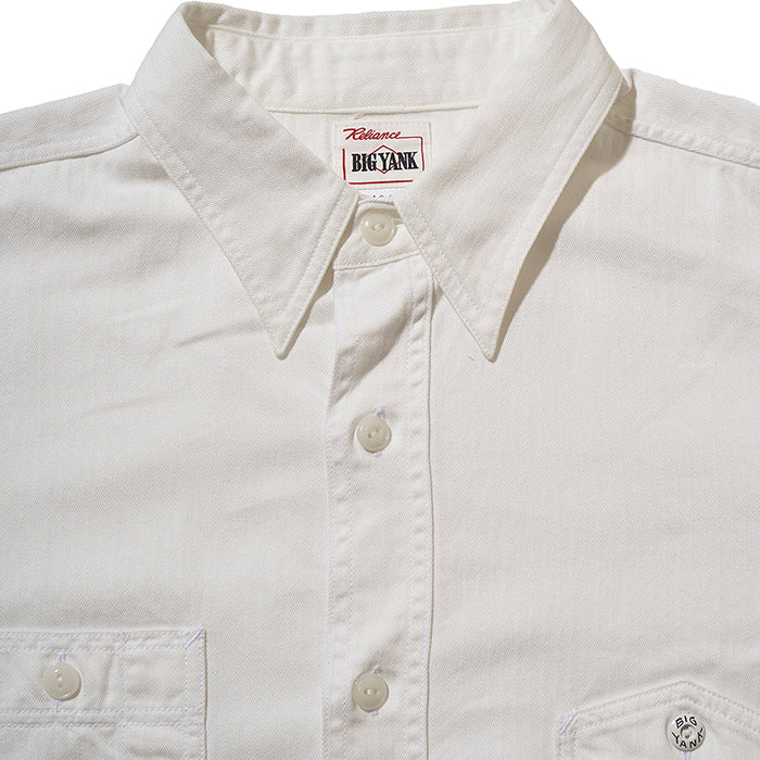 BIG YANK(ビッグヤンク)Y1943 L/W HBT SHIRT:WHITE