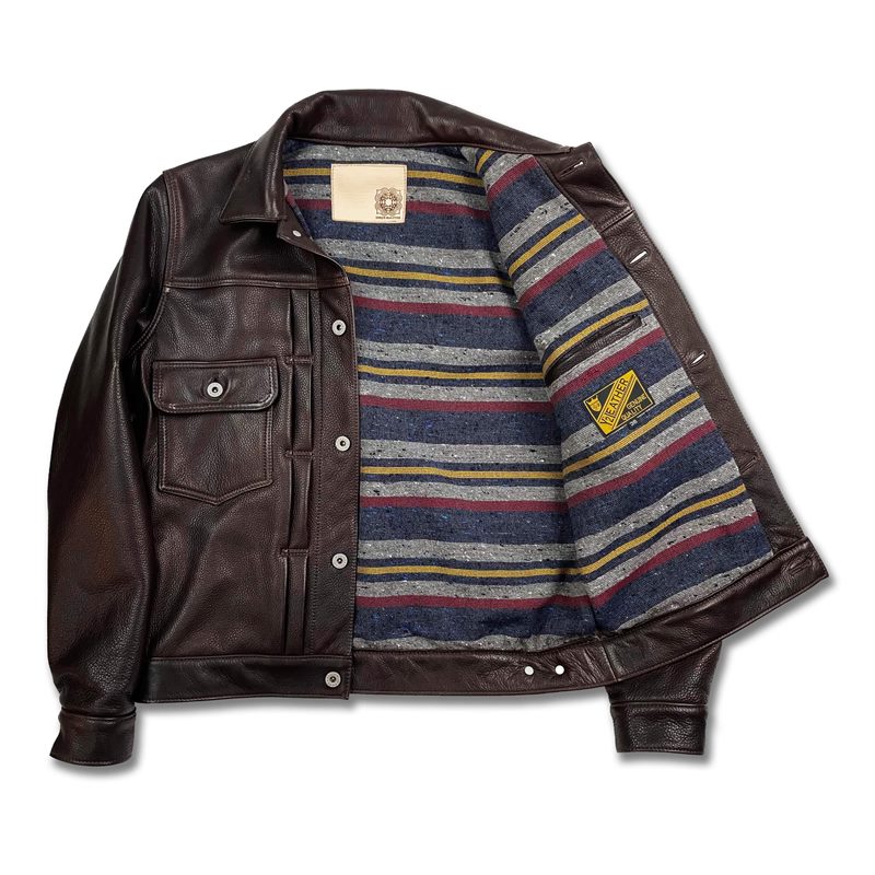 Y'2LEATHER×UNIQUE JEAN STORE別注企画【COTAN】series【CIRONNUP】:BRN