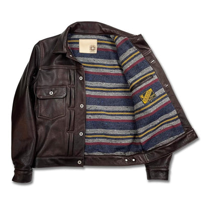 Y'2LEATHER×UNIQUE JEAN STORE別注企画【COTAN】series【CIRONNUP】:BRN