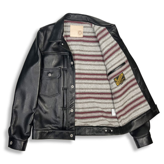 Y'2LEATHER×UNIQUE JEAN STORE別注企画【COTAN】series【CIRONNUP】:BK