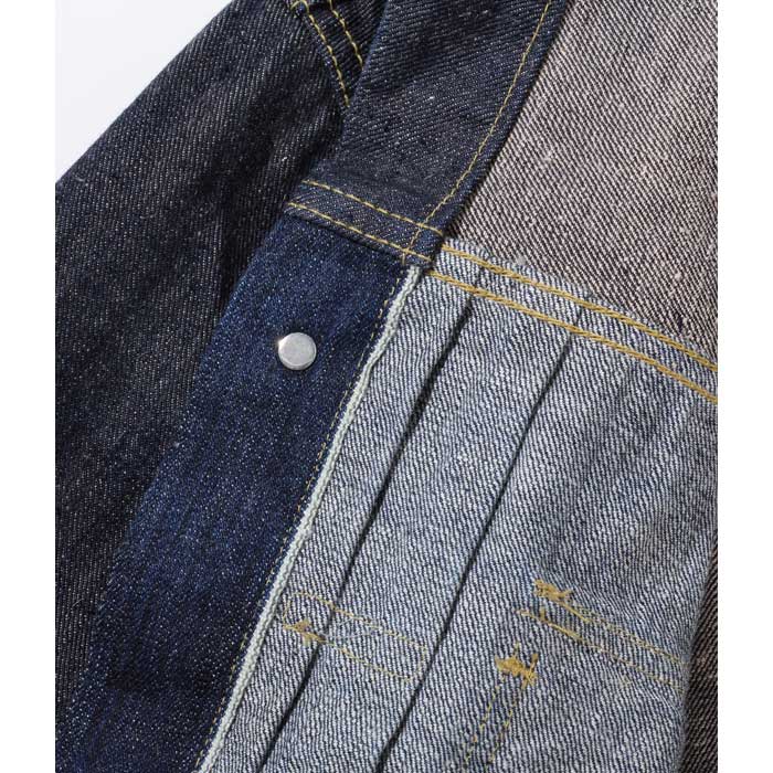 シュガーケーン Lot No. SC10701 砂糖黍製 琉球藍混 × HAWAII藍混 14oz. DENIM BLOUSE メンズ デニムジャケット アウター ジージャン セカンド ワンウォッシュ