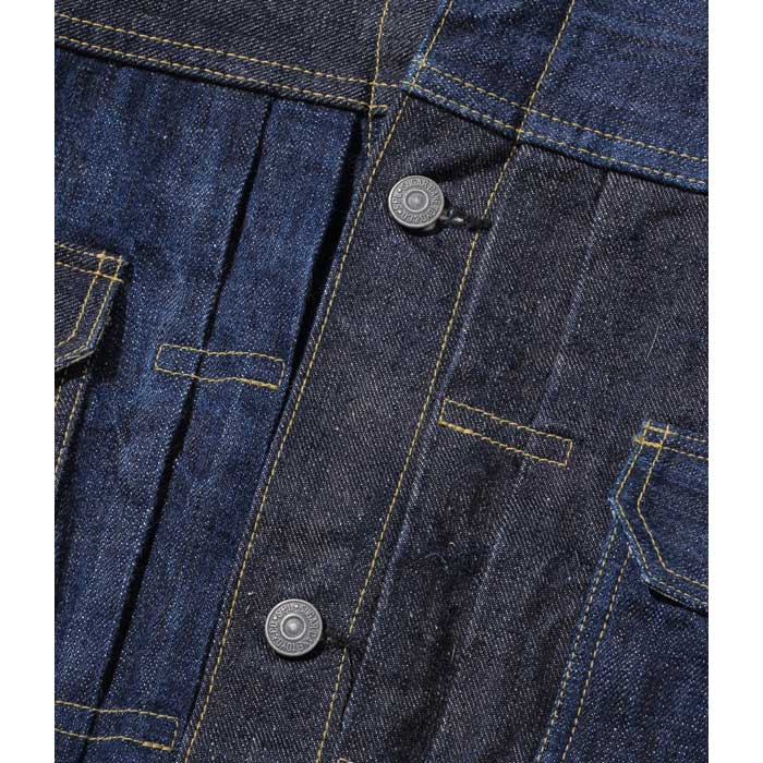 シュガーケーン Lot No. SC10701 砂糖黍製 琉球藍混 × HAWAII藍混 14oz. DENIM BLOUSE メンズ デニムジャケット アウター ジージャン セカンド ワンウォッシュ