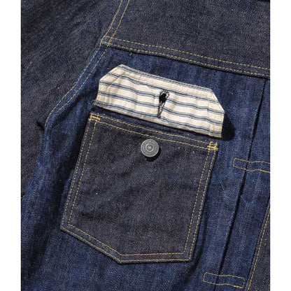 シュガーケーン Lot No. SC10701 砂糖黍製 琉球藍混 × HAWAII藍混 14oz. DENIM BLOUSE メンズ デニムジャケット アウター ジージャン セカンド ワンウォッシュ