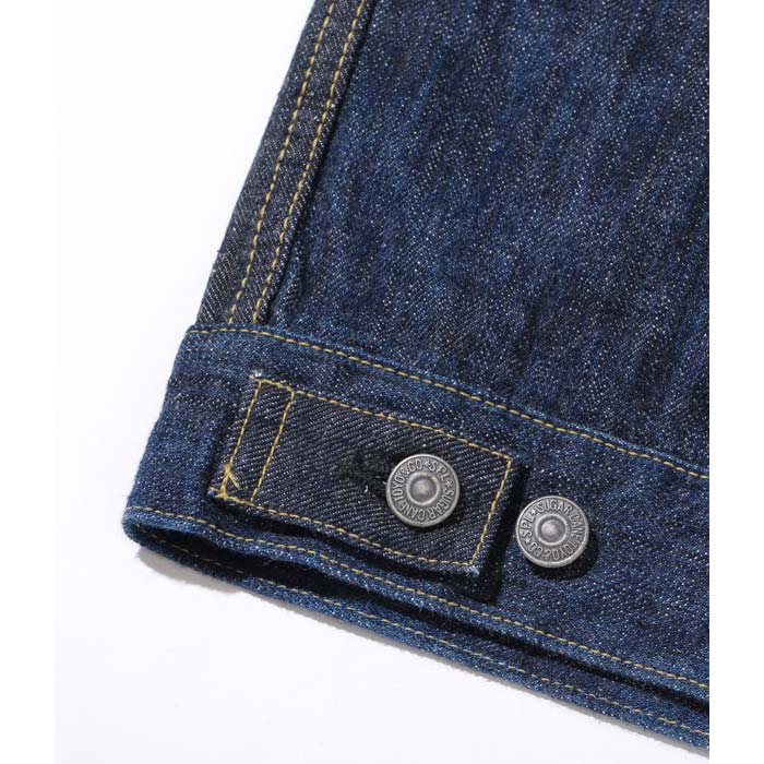 シュガーケーン Lot No. SC10701 砂糖黍製 琉球藍混 × HAWAII藍混 14oz. DENIM BLOUSE メンズ デニムジャケット アウター ジージャン セカンド ワンウォッシュ