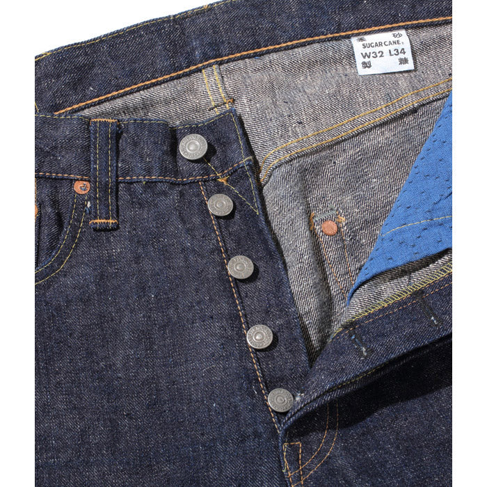 シュガーケーン SC40301A / 砂糖黍製 14oz. 琉球藍混左綾DENIM Lot.301 レギュラーストレート ワンウォッシュ デニム ジーンズ メンズ