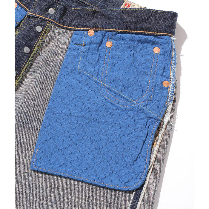 シュガーケーン SC40301A / 砂糖黍製 14oz. 琉球藍混左綾DENIM Lot.301 レギュラーストレート ワンウォッシュ デニム ジーンズ メンズ