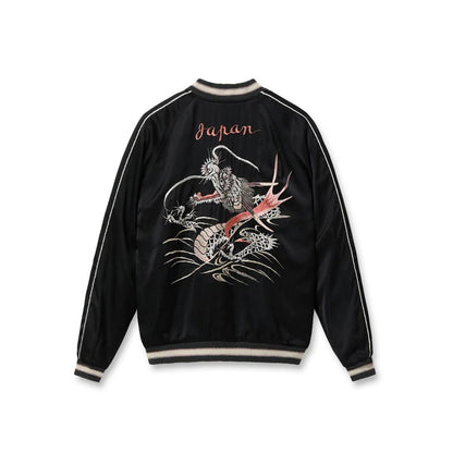 テーラー東洋 Lot No. TT15619-119 / Early 1950s Style Acetate Souvenir Jacket “KOSHO & CO.” Special Edition “SILVER DRAGON” × “TANGLED DRAGONS”