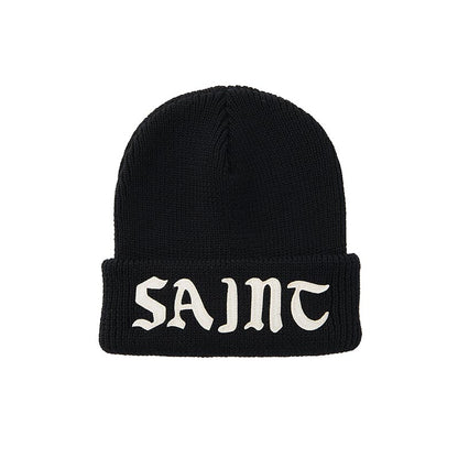 セントマイケル SM-YS1-0000-0081 KNIT CAP / SAINT / BLACK メンズ ニットキャップ