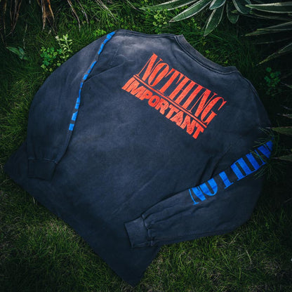 セントマイケル SM-YS1-0000-C35 KK_LS TEE / NOTHING IMP / BK メンズ 河村康輔 コラボ プリント ロンT