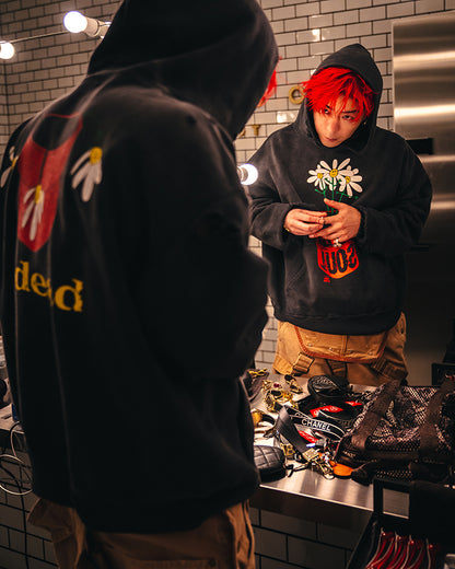 SAINT Mxxxxxx DLS_HOODIE/DE LA SOUL / BLK sm-hr1-0000-c19