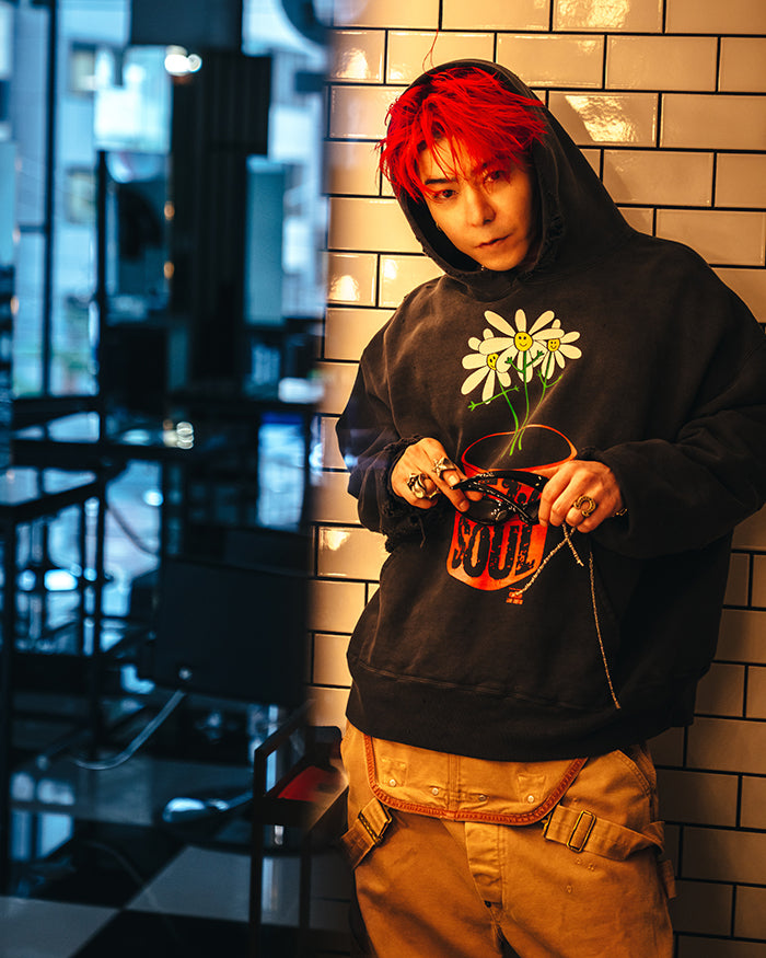 SAINT Mxxxxxx DLS_HOODIE/DE LA SOUL / BLK sm-hr1-0000-c19
