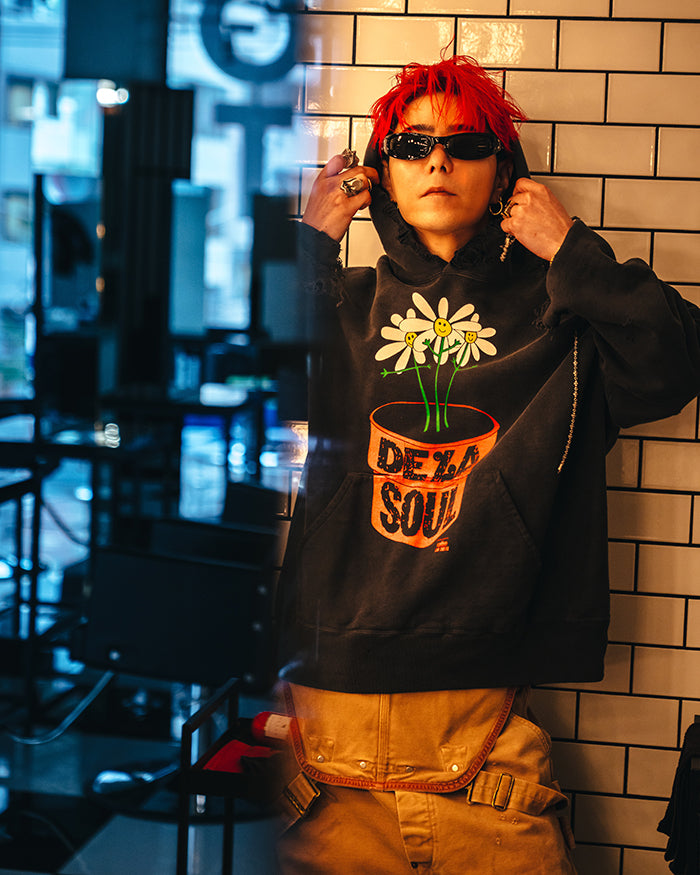SAINT Mxxxxxx DLS_HOODIE/DE LA SOUL / BLK sm-hr1-0000-c19