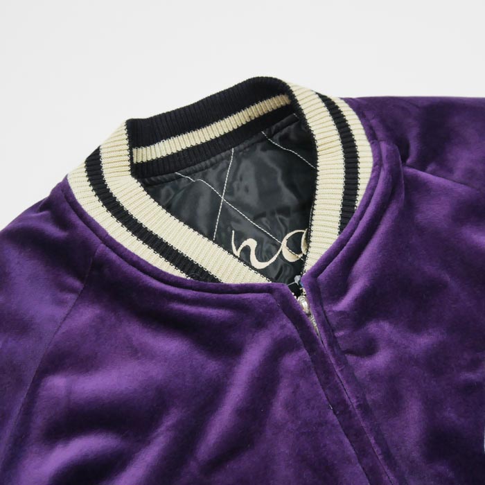 テーラー東洋 Lot No. TT15392-175 Mid 1950s Style Velveteen Souvenir Jacket “LANDSCAPE” × “DRAGON” パープル メンズ スカジャン スーベニアジャケット 別珍 ドラゴン
