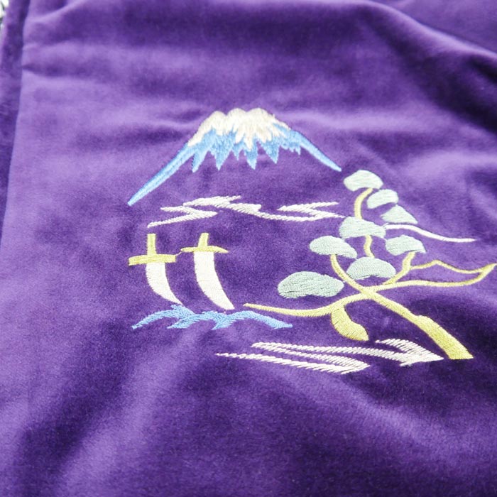 テーラー東洋 Lot No. TT15392-175 Mid 1950s Style Velveteen Souvenir Jacket “LANDSCAPE” × “DRAGON” パープル メンズ スカジャン スーベニアジャケット 別珍 ドラゴン