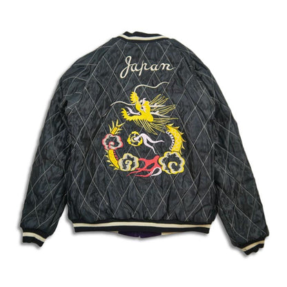 テーラー東洋 Lot No. TT15392-175 Mid 1950s Style Velveteen Souvenir Jacket “LANDSCAPE” × “DRAGON” パープル メンズ スカジャン スーベニアジャケット 別珍 ドラゴン