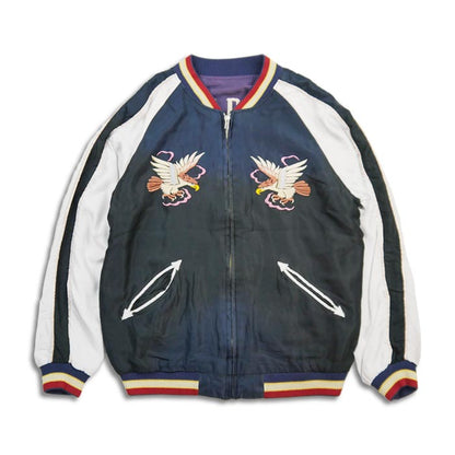 テーラー東洋 Lot No. TT15393-119 Early 1950s Style Acetate Souvenir Jacket “EAGLE” × “DRAGON” (AGING MODEL) ブラック メンズ スカジャン スーベニアジャケット エイジング イーグル ドラゴン