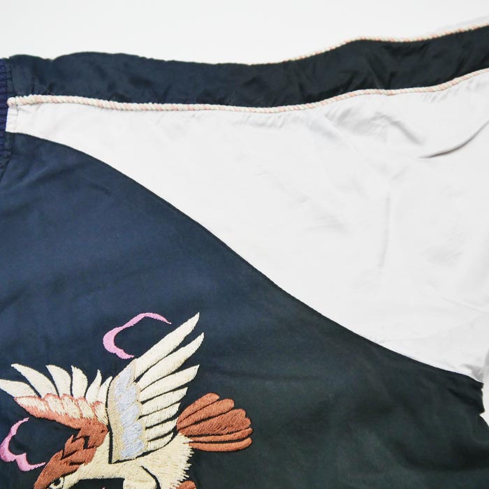 テーラー東洋 Lot No. TT15393-119 Early 1950s Style Acetate Souvenir Jacket “EAGLE” × “DRAGON” (AGING MODEL) ブラック メンズ スカジャン スーベニアジャケット エイジング イーグル ドラゴン