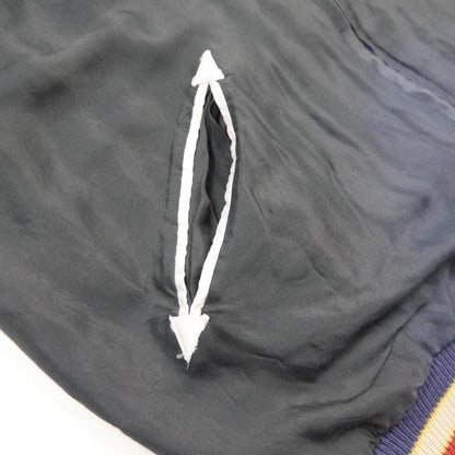 テーラー東洋 Lot No. TT15393-119 Early 1950s Style Acetate Souvenir Jacket “EAGLE” × “DRAGON” (AGING MODEL) ブラック メンズ スカジャン スーベニアジャケット エイジング イーグル ドラゴン