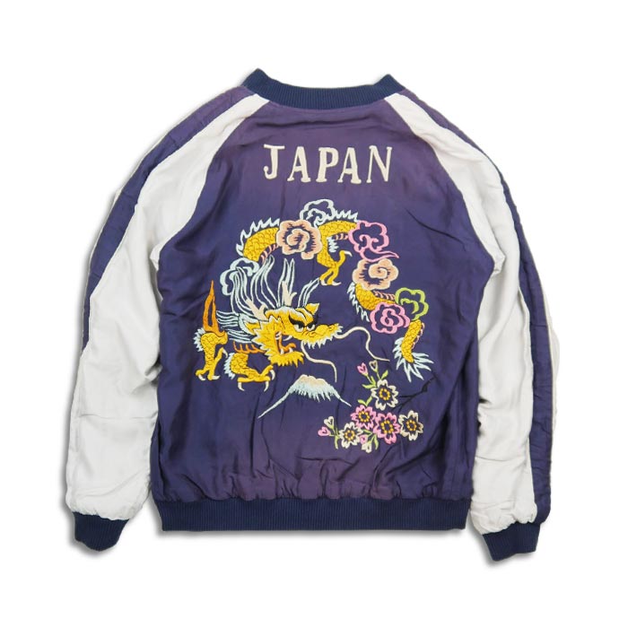 テーラー東洋 Lot No. TT15393-119 Early 1950s Style Acetate Souvenir Jacket “EAGLE” × “DRAGON” (AGING MODEL) ブラック メンズ スカジャン スーベニアジャケット エイジング イーグル ドラゴン