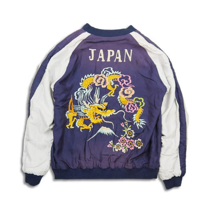 テーラー東洋 Lot No. TT15393-119 Early 1950s Style Acetate Souvenir Jacket “EAGLE” × “DRAGON” (AGING MODEL) ブラック メンズ スカジャン スーベニアジャケット エイジング イーグル ドラゴン