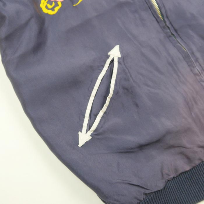 テーラー東洋 Lot No. TT15393-119 Early 1950s Style Acetate Souvenir Jacket “EAGLE” × “DRAGON” (AGING MODEL) ブラック メンズ スカジャン スーベニアジャケット エイジング イーグル ドラゴン
