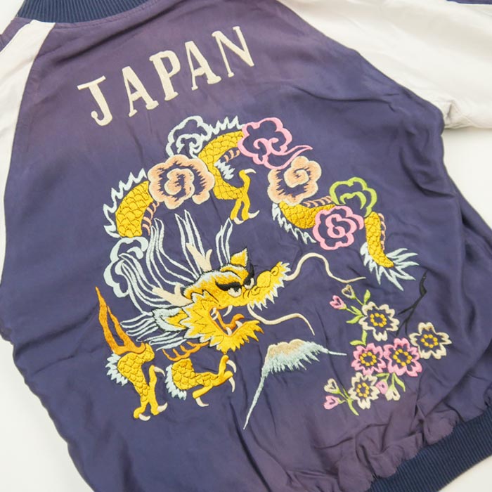 テーラー東洋 Lot No. TT15393-119 Early 1950s Style Acetate Souvenir Jacket “EAGLE” × “DRAGON” (AGING MODEL) ブラック メンズ スカジャン スーベニアジャケット エイジング イーグル ドラゴン