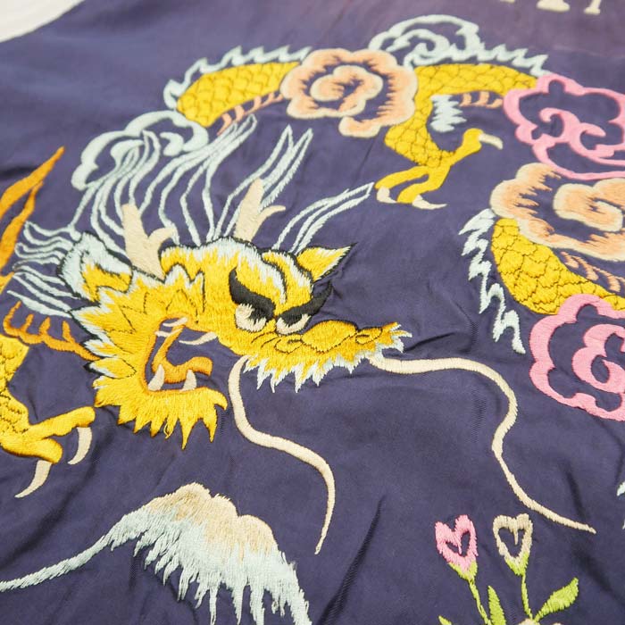 テーラー東洋 Lot No. TT15393-119 Early 1950s Style Acetate Souvenir Jacket “EAGLE” × “DRAGON” (AGING MODEL) ブラック メンズ スカジャン スーベニアジャケット エイジング イーグル ドラゴン